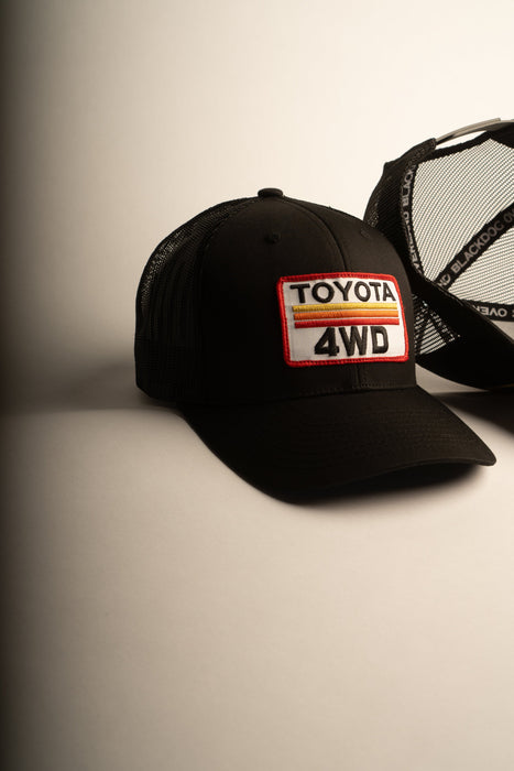 TOYOTA 4WD Black Trucker hat