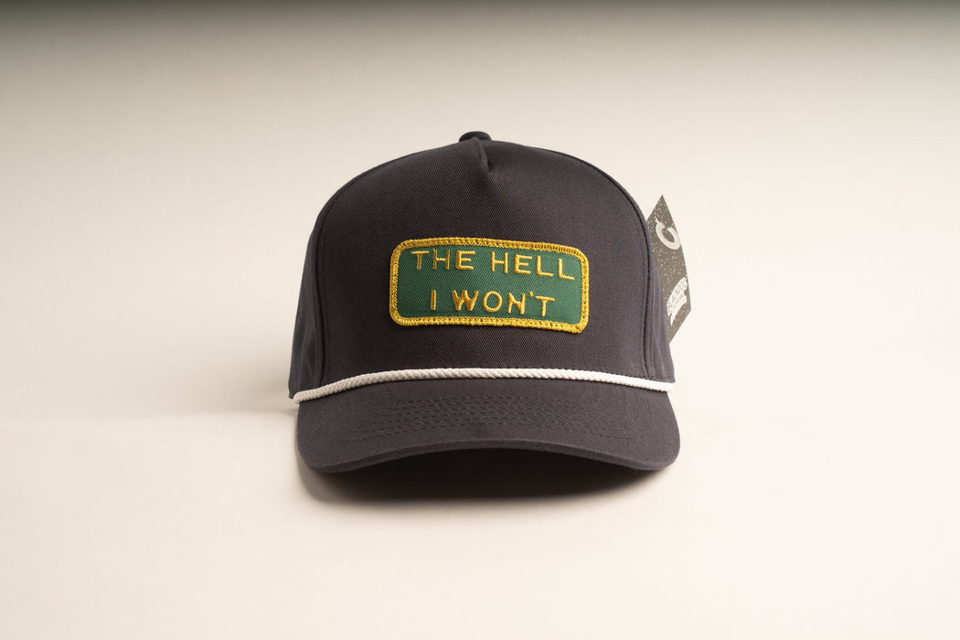 THE HELL I WON'T Blue Captains (rope) hat