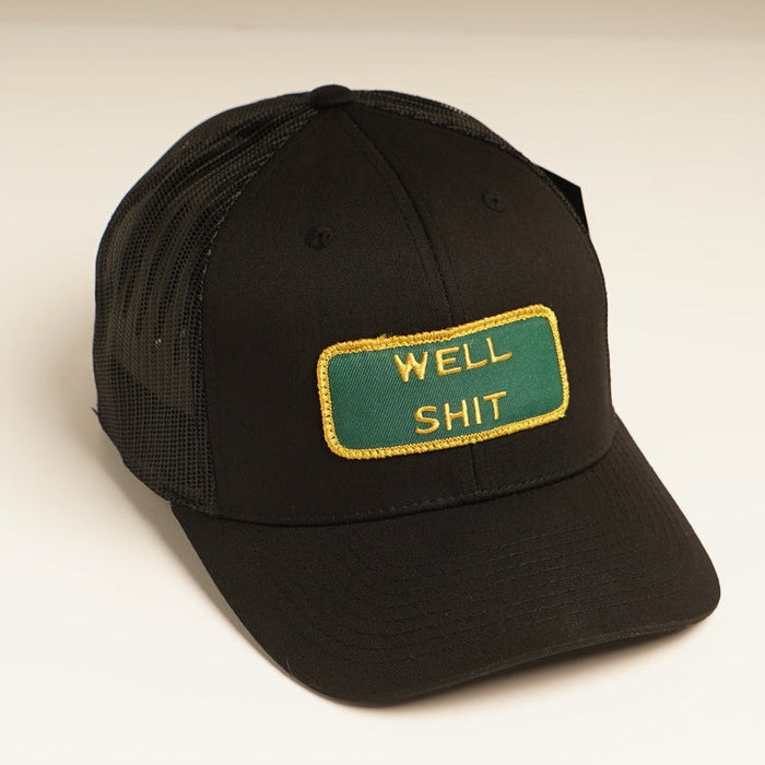WELL SHIT Black Trucker hat