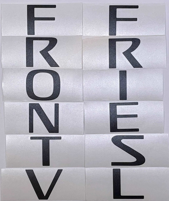Premium Cast Vinyl Letter Decals for 2005-2021 Frontier Tailgate Emblems