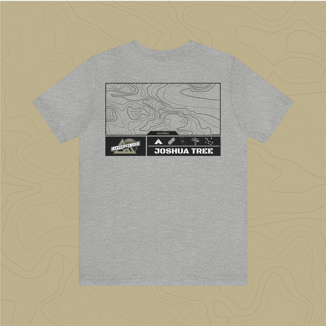 Joshua Tree National Park - Adventure Life Trail Topographic Garment Dyed Tee
