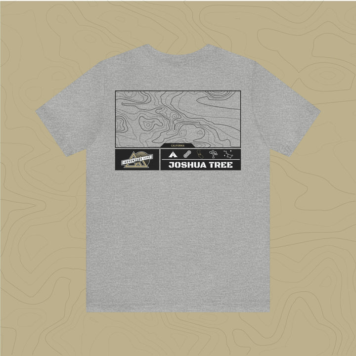Joshua Tree National Park - Adventure Life Trail Topographic Garment Dyed Tee