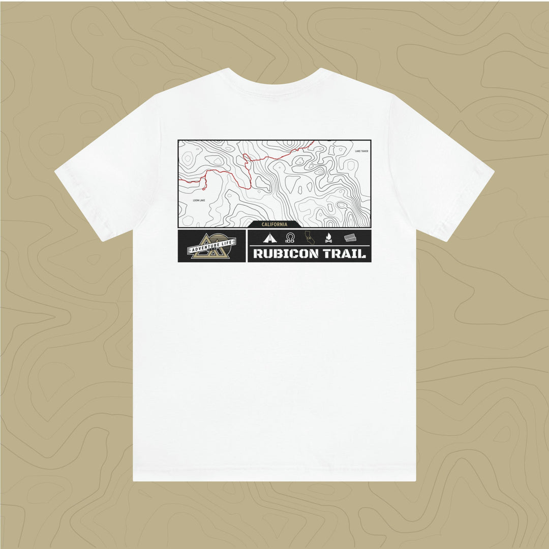 Rubicon Trail - Adventure Life Trail Topographic Garment Dyed Tee