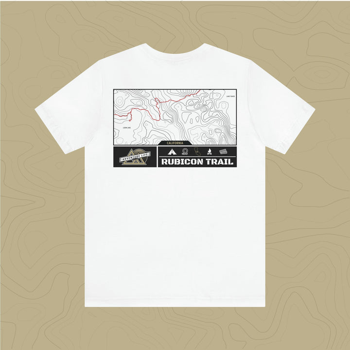 Rubicon Trail - Adventure Life Trail Topographic Garment Dyed Tee