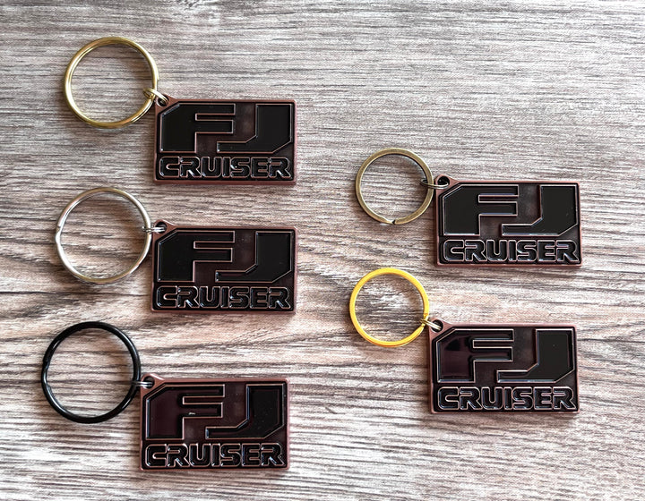 FJ Cruiser Cast Bronze Metal Key Chain Key Ring - Reefmonkey