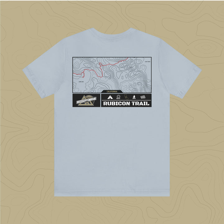 Rubicon Trail - Adventure Life Trail Topographic Garment Dyed Tee