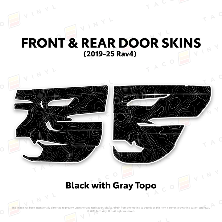 2019-25 Rav4 Door Skins