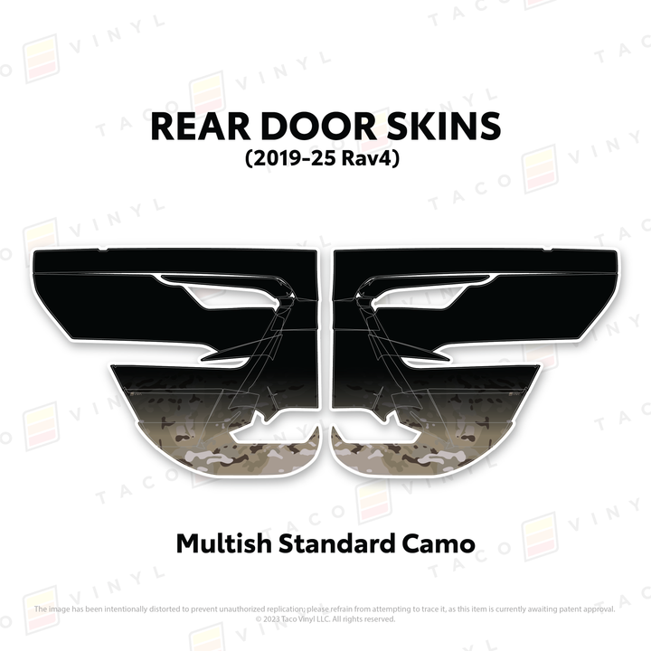 2019-25 Rav4 Door Skins