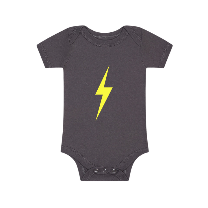 THE SPARK NEON YELLOW ONESIE - GREY