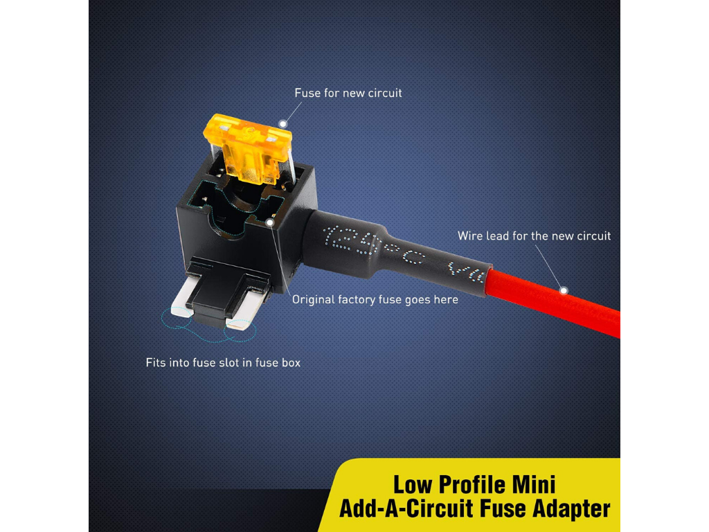 12V Add A Fuse Kit W/5Amp Lo Profile Mini Blade Fuse – Venture Tread