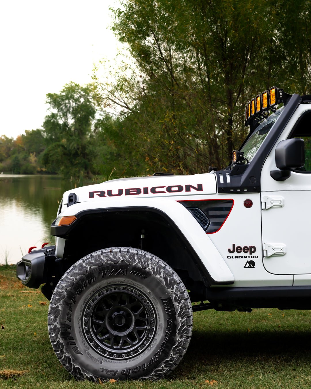 Premium Fender Vent Decal Set | Black Flag - fits Wrangler JL &amp; Gladiator JT