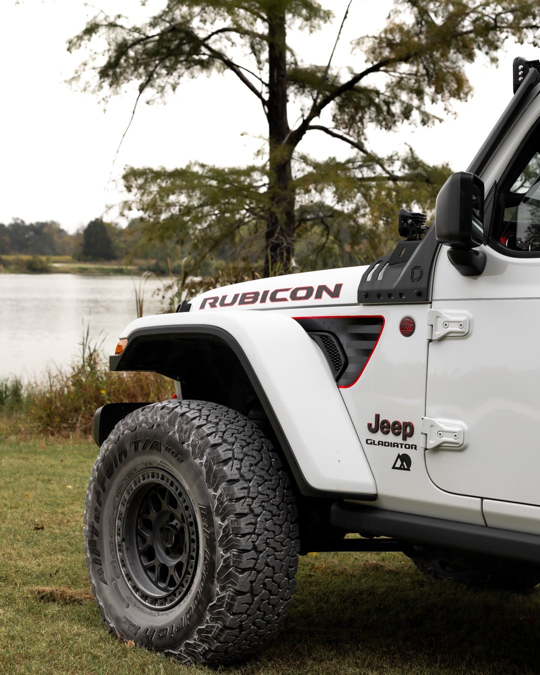 Premium Fender Vent Decal Set | Black Flag - fits Wrangler JL &amp; Gladiator JT