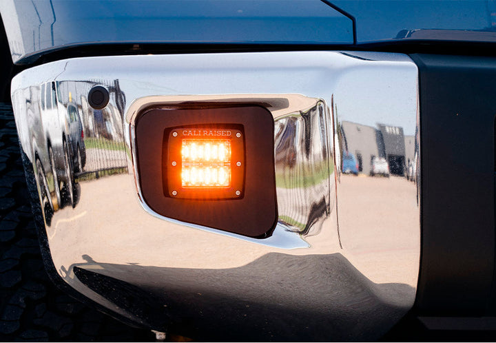 LED Fog Light Pod Replacements Brackets Kit For 2014-2021 Toyota Tundra