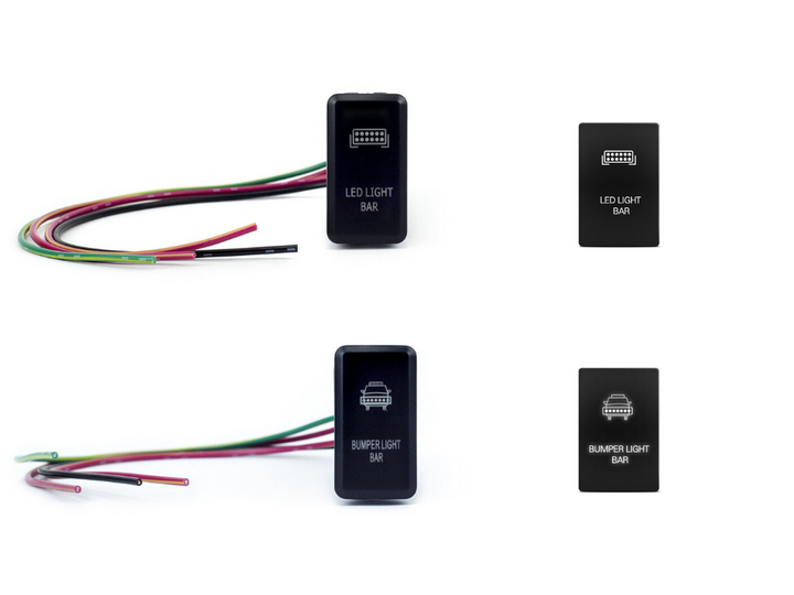 32" Lower Bumper Flush LED Light Bar Brackets Kit For 2005-2015 Toyota Tacoma