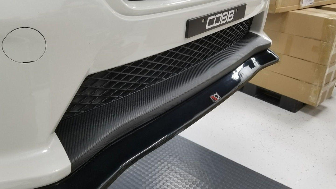2018 Style Bumper Overlay Upper AND Lower (Carbon Vinyl, Gloss Black, or Matte Black) - 2015-2017 WRX / STI