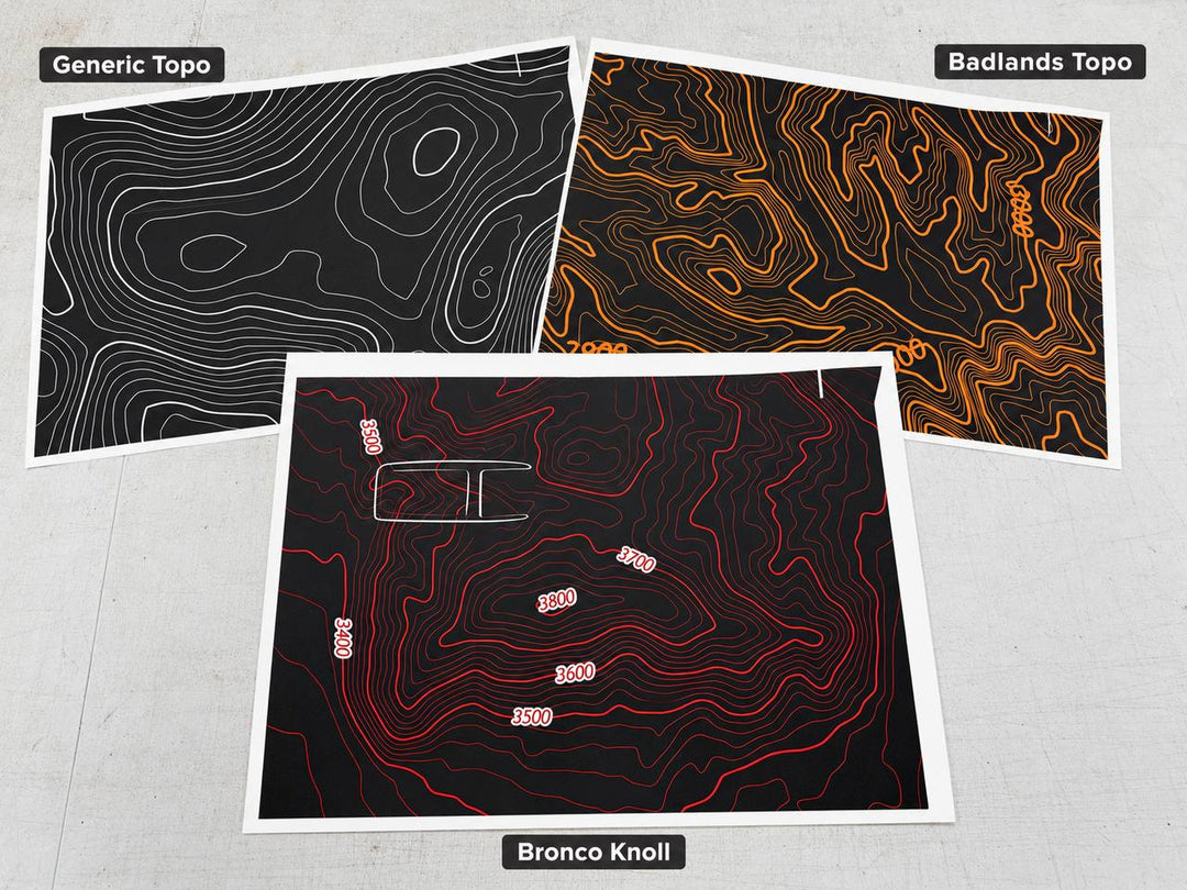 Topo Glovebox Overlay Kit (Printed Series) - 2021+ Bronco