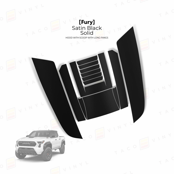 2024+ Tacoma Fury Hood Scoop Stamp (W/ Long Fangs)