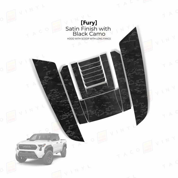 2024+ Tacoma Fury Hood Scoop Stamp (W/ Long Fangs)