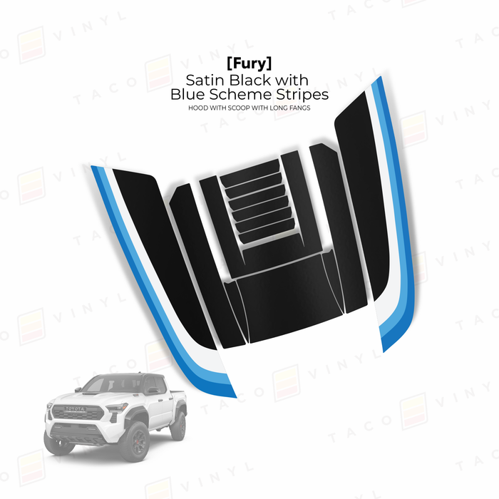 2024+ Tacoma Fury Hood Scoop Stamp (W/ Long Fangs)