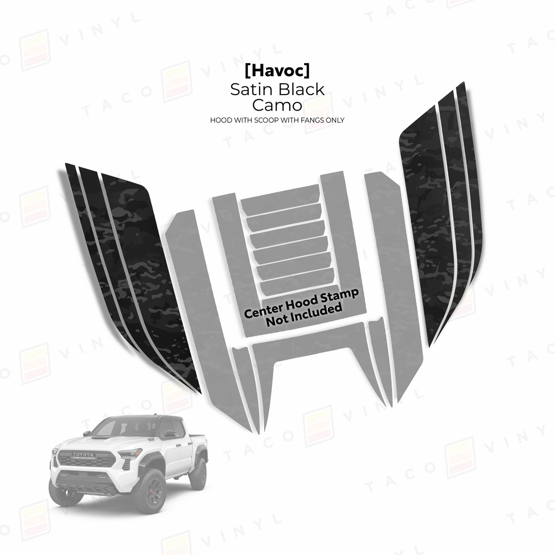 2024+ Tacoma Havoc Hood Scoop Stamp (W/ Fangs only)