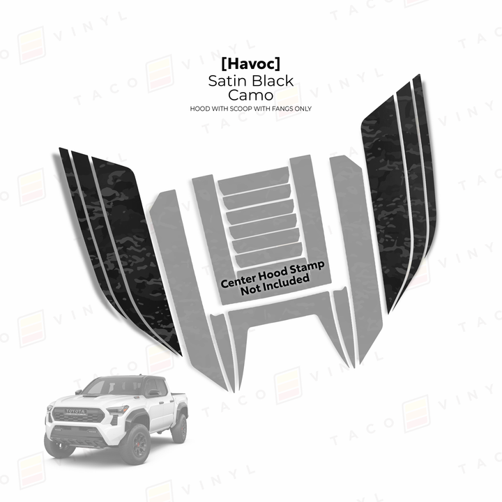 2024+ Tacoma Havoc Hood Scoop Stamp (W/ Fangs only)