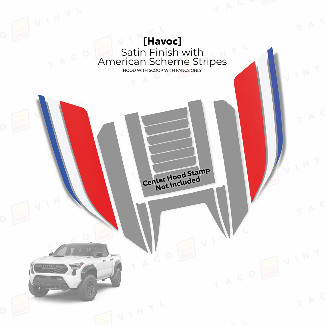 2024+ Tacoma Havoc Hood Scoop Stamp (W/ Fangs only)