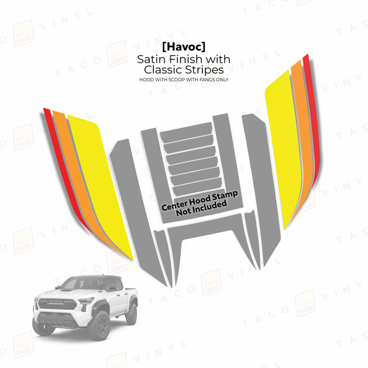 2024+ Tacoma Havoc Hood Scoop Stamp (W/ Fangs only)