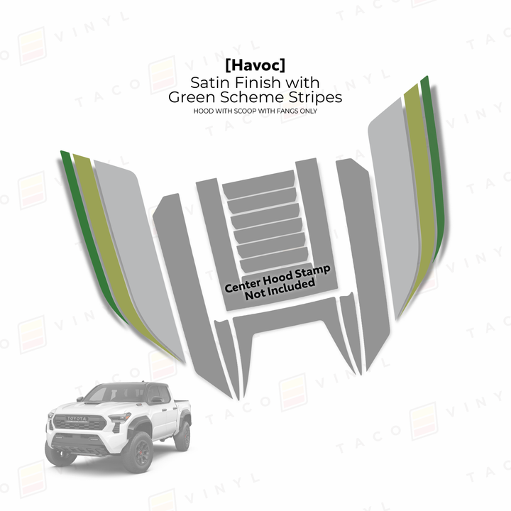 2024+ Tacoma Havoc Hood Scoop Stamp (W/ Fangs only)