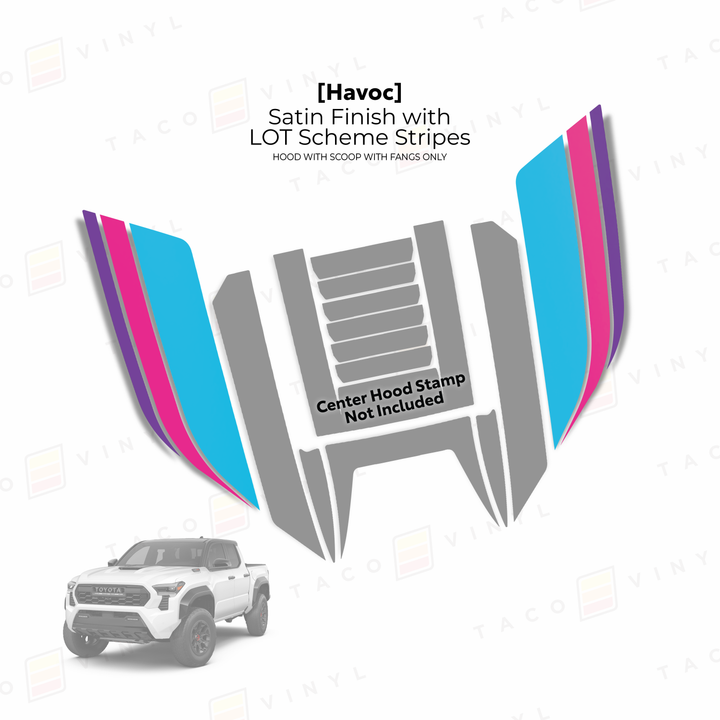 2024+ Tacoma Havoc Hood Scoop Stamp (W/ Fangs only)