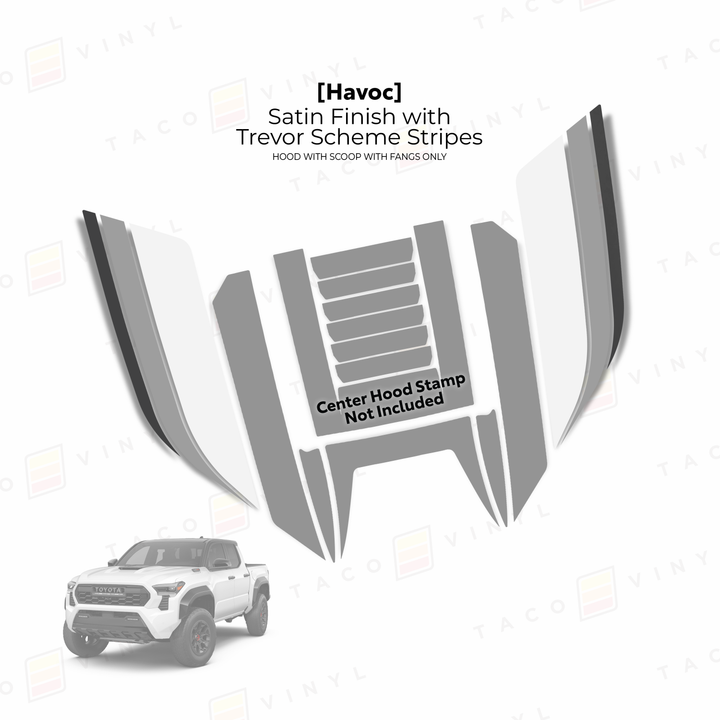 2024+ Tacoma Havoc Hood Scoop Stamp (W/ Fangs only)