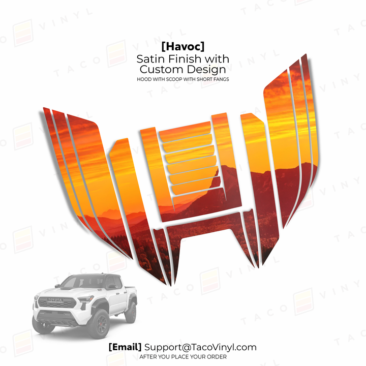 2024+ Tacoma Havoc Hood Scoop Stamp (W/ Fangs only)