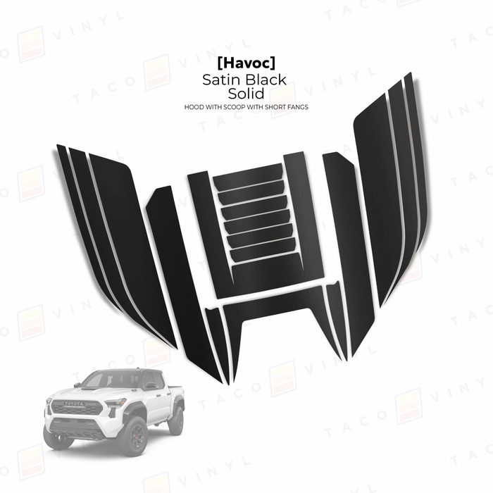 2024+ Tacoma Havoc Hood Scoop Stamp (W/ Short Fangs)