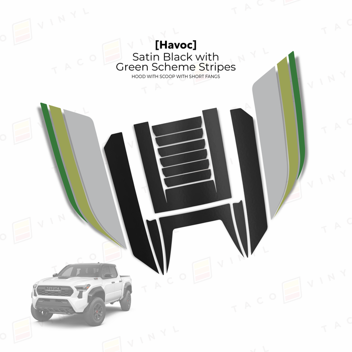 2024+ Tacoma Havoc Hood Scoop Stamp (W/ Short Fangs)