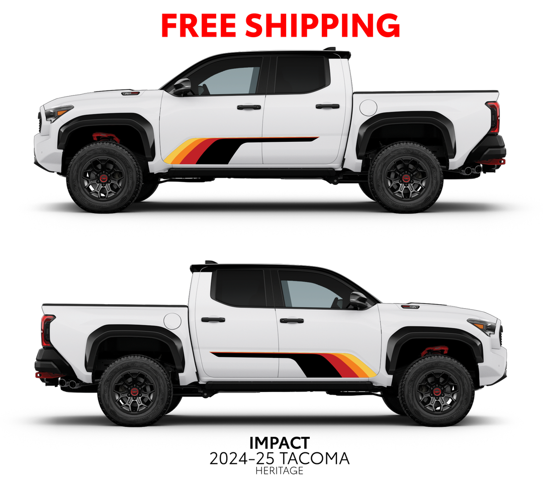 2024+ Tacoma Impact Rocker Panel Decal Kit