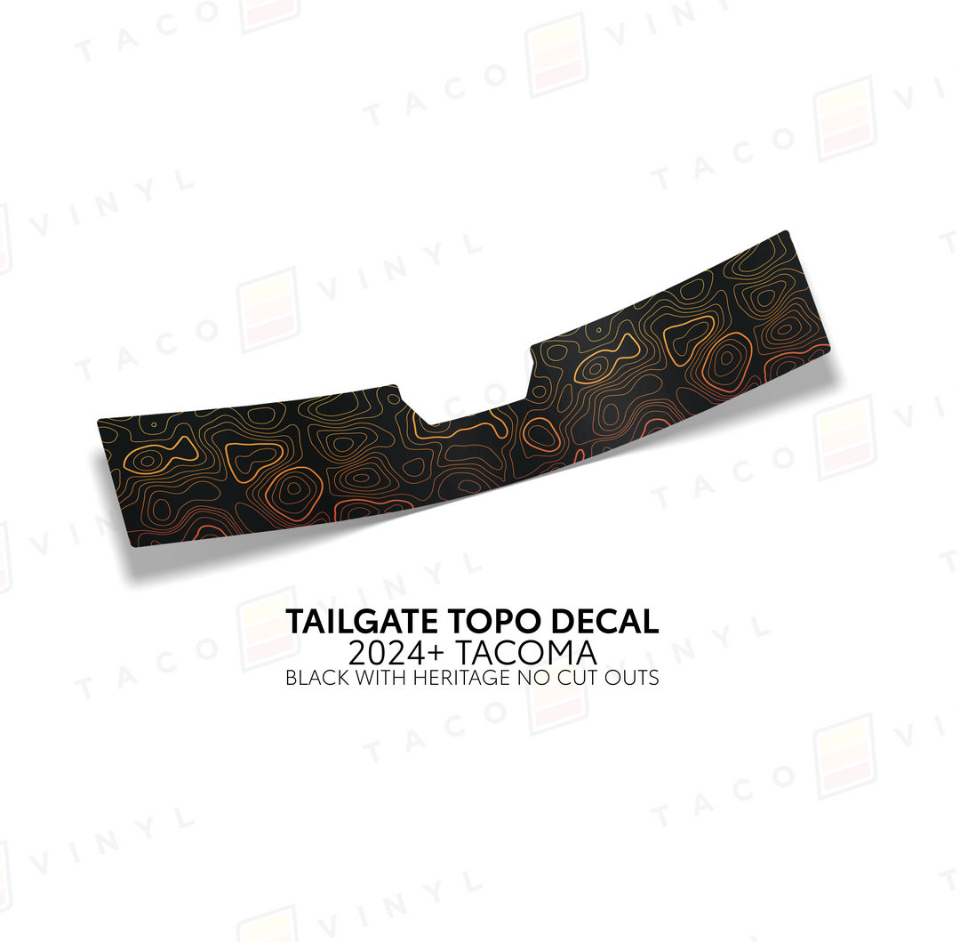 2024+ Tacoma Tailgate Topo Decal