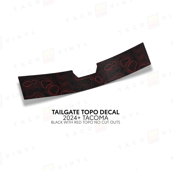 2024+ Tacoma Tailgate Topo Decal