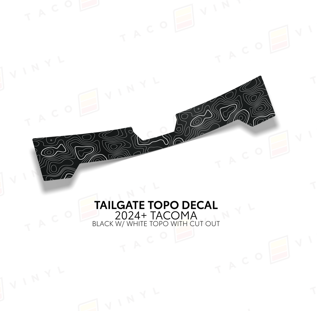 2024+ Tacoma Tailgate Topo Decal