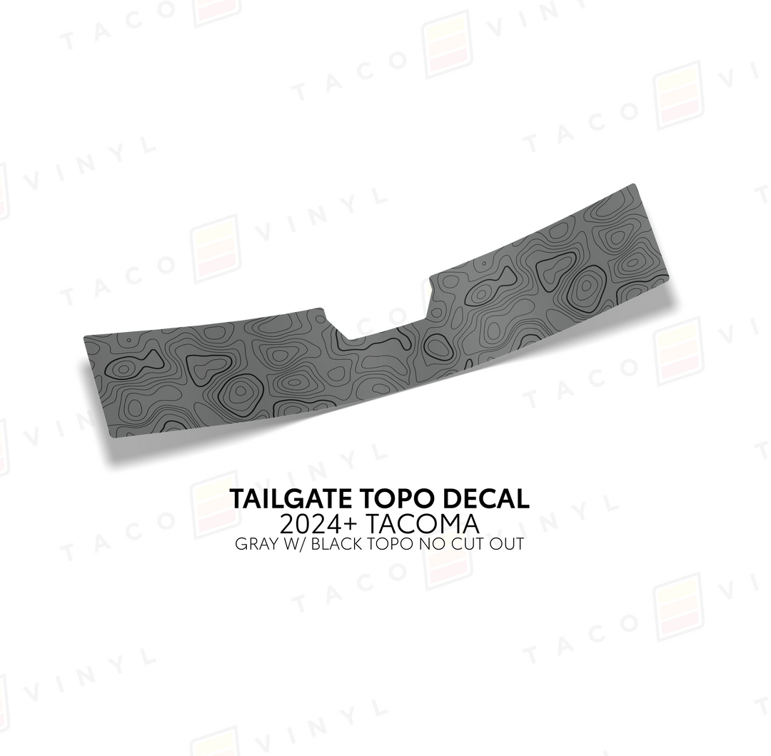 2024+ Tacoma Tailgate Topo Decal