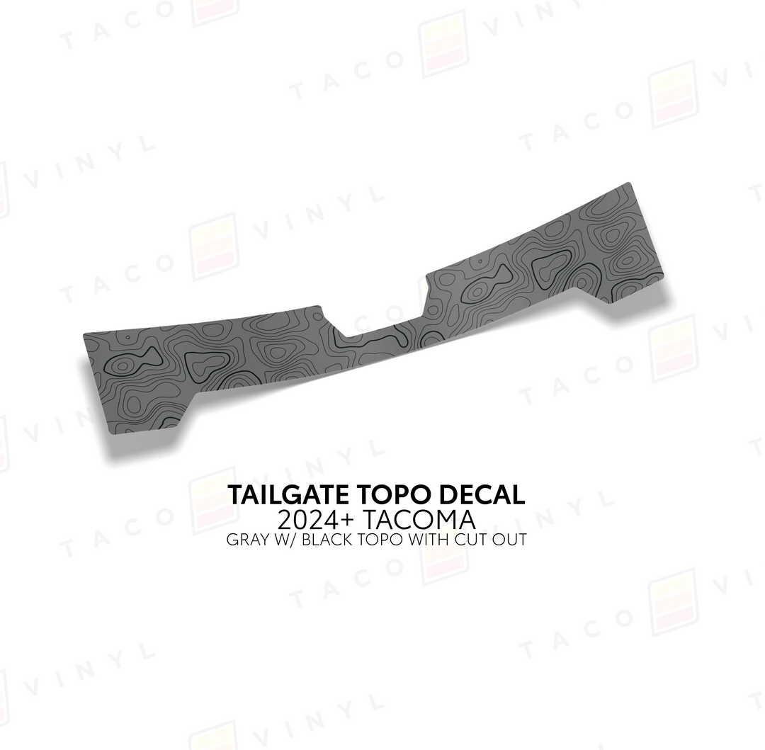 2024+ Tacoma Tailgate Topo Decal