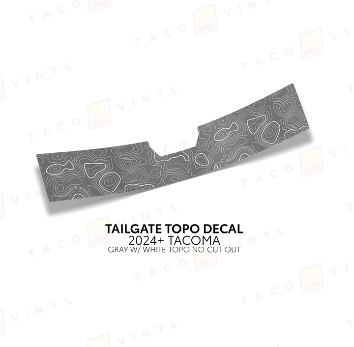 2024+ Tacoma Tailgate Topo Decal
