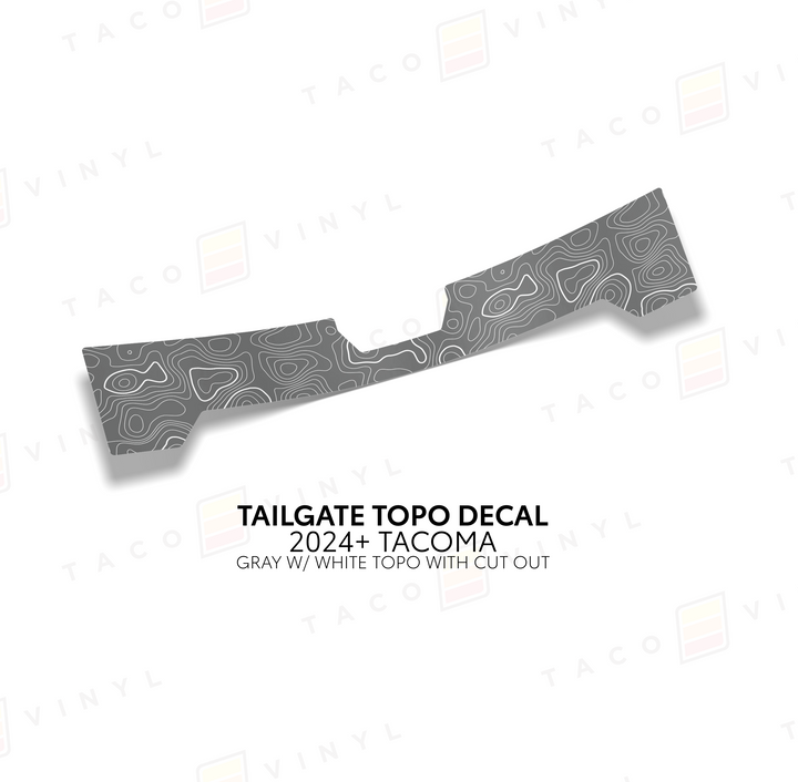 2024+ Tacoma Tailgate Topo Decal