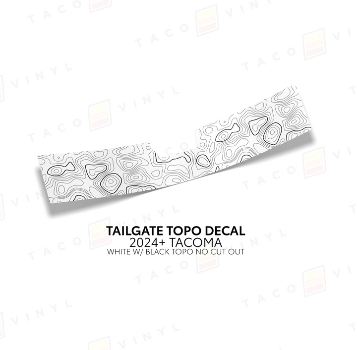 2024+ Tacoma Tailgate Topo Decal