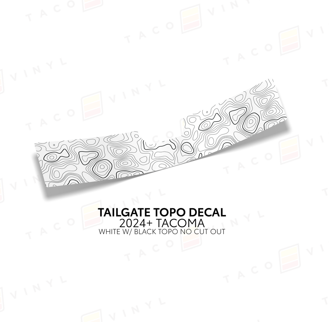 2024+ Tacoma Tailgate Topo Decal