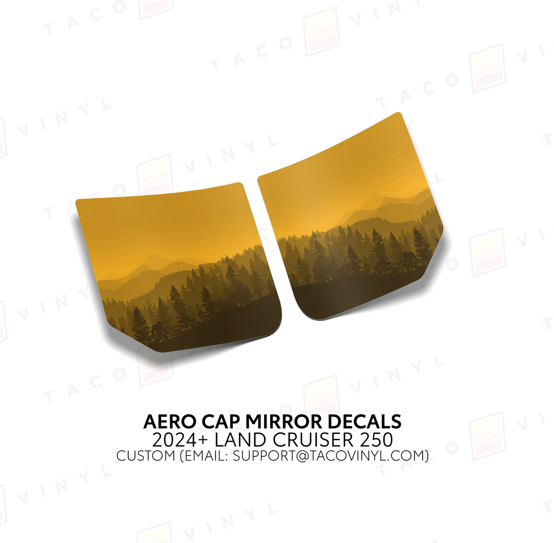 2024+ Land Cruiser 250 Aero Cap Mirror Decals