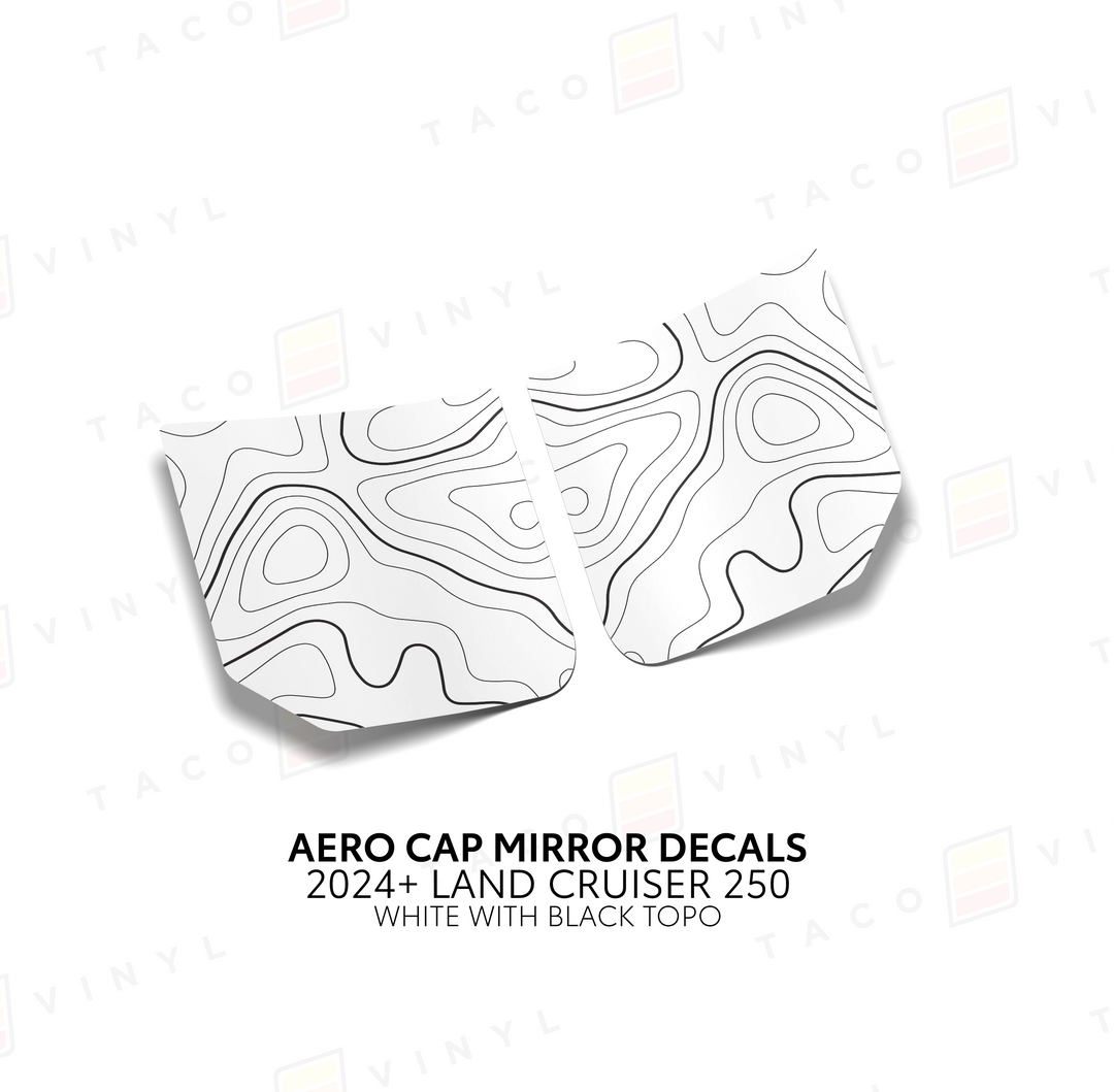 2024+ Land Cruiser 250 Aero Cap Mirror Decals