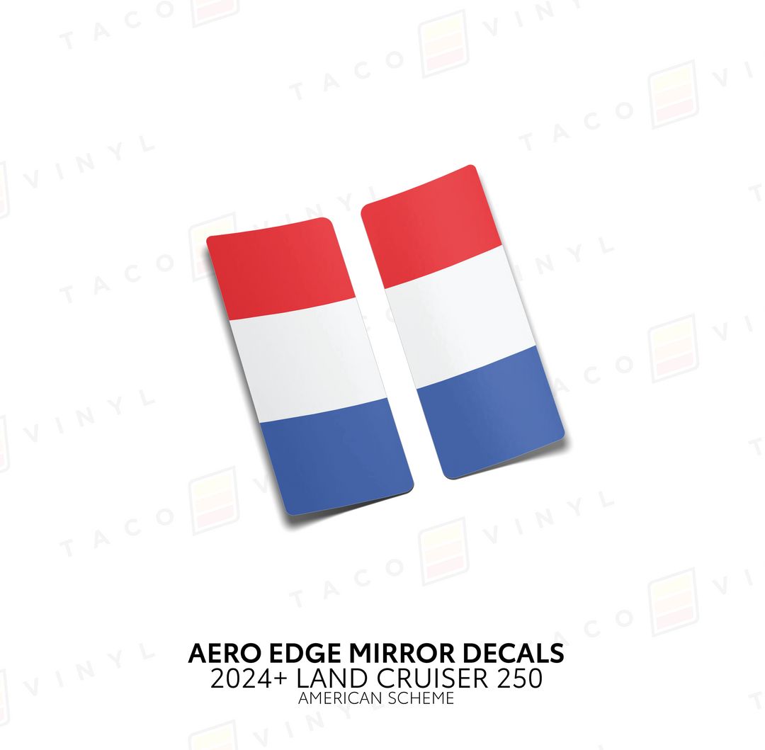2024+ Land Cruiser 250 Aero Edge Mirror Decals