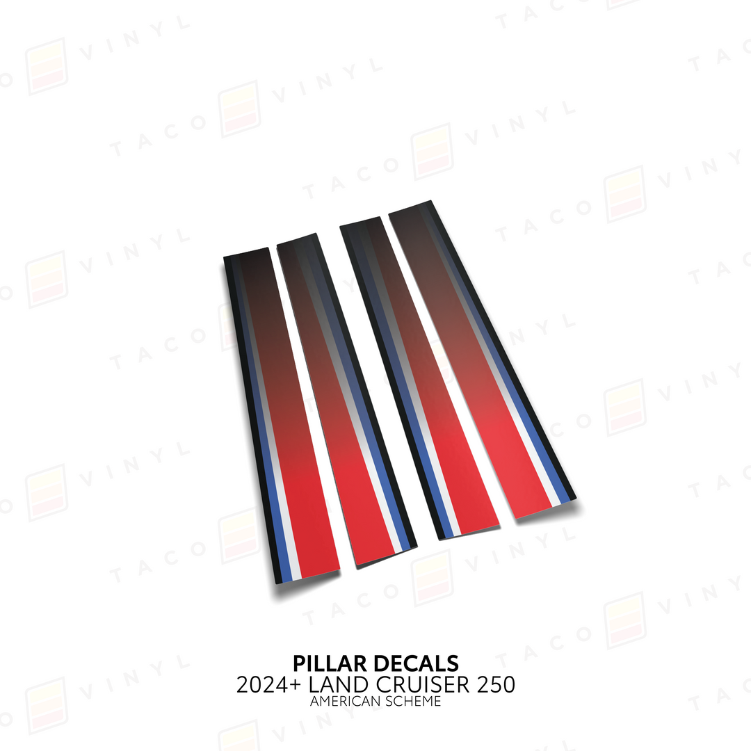 2024+ Land Cruiser 250 Door Pillar Decals
