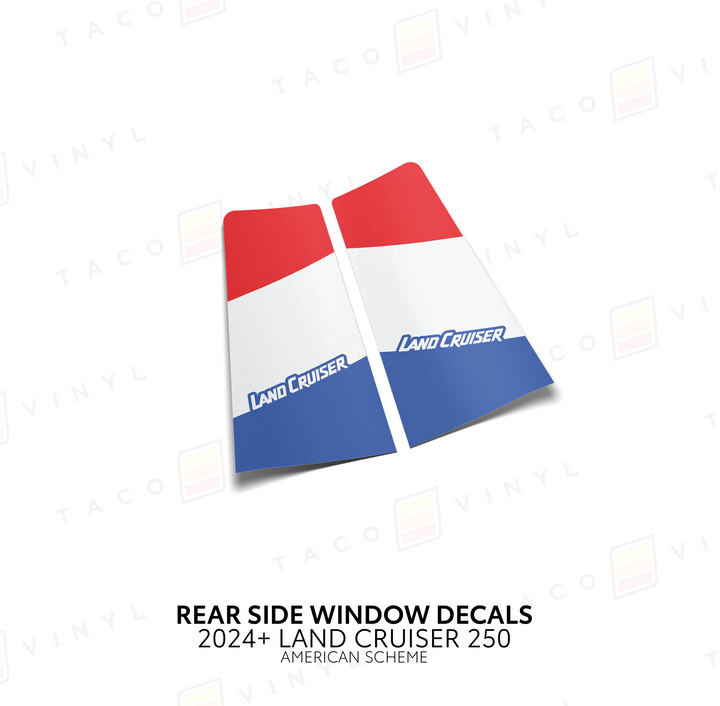 2024+ Land Cruiser 250 Rear Side Window Decal