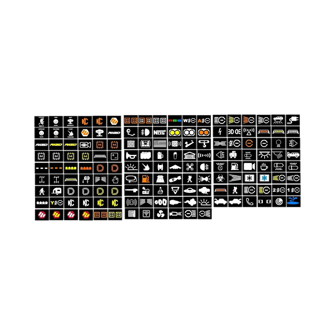 Auxiliary Switch Labels (Upfitter) - 2019+ GM and Chevy Vehicles