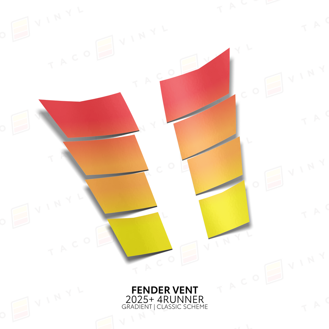 2025+ 4Runner Gradient Fender Vents